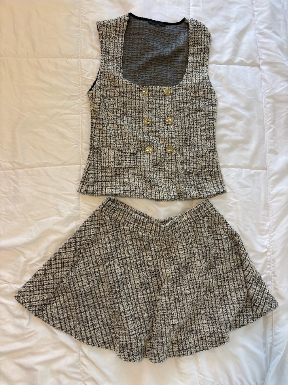 Zara 2 Piece Skirt and Top Set
